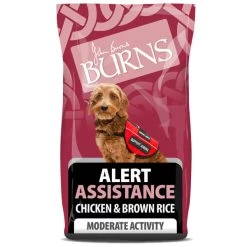Burns Alert Assistance Adult/Senior Dry Dog Food - Chicken & Brown Rice 25 Burns Alert Assistance Adult/Senior Dry Dog Food - Chicken & Brown Rice -pet shop I0038237
