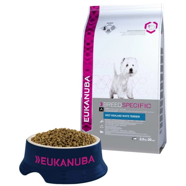 Eukanuba Breed Specific West Highland White Terrier Adult Dry Dog Food 3 Eukanuba Breed Specific West Highland White Terrier Adult Dry Dog Food
