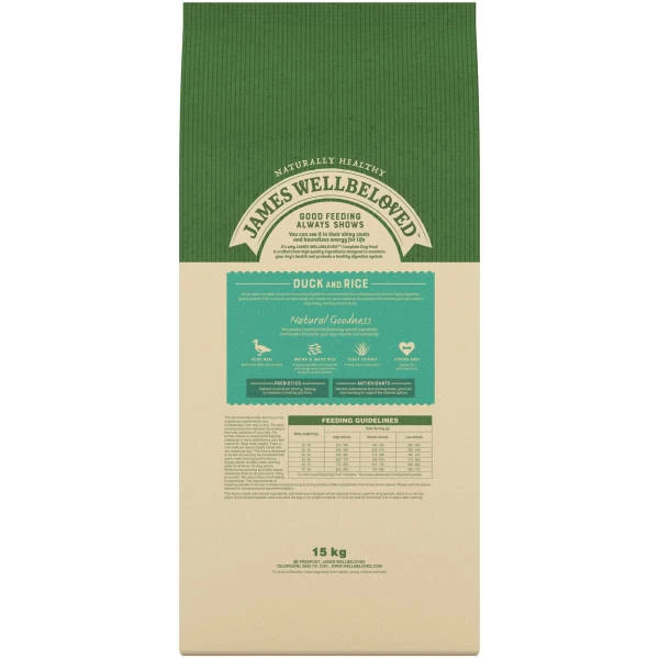 James Wellbeloved Large Adult Dry Dog Food - Duck & Rice 9 James Wellbeloved Large Adult Dry Dog Food - Duck & Rice - Image 7
