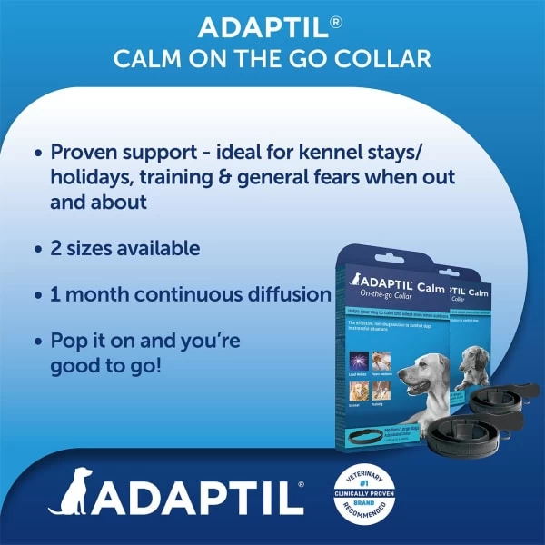 Adaptil Calm Dog Collar In Black 6 Adaptil Calm Dog Collar In Black - Image 4