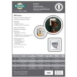 Staywell Manual 4 Way Locking Classic Cat Flap & Tunnel