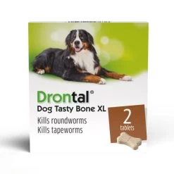 Drontal Tasty Bone XL Wormer Tablets For Large Dogs (Over 20kg) 1 Tablet Per 35kg -pet shop I9120283 en 02