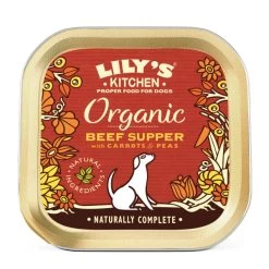 Lily's Kitchen Organic Adult Wet Dog Food - Beef Supper With Carrots & Peas -pet shop I9232292