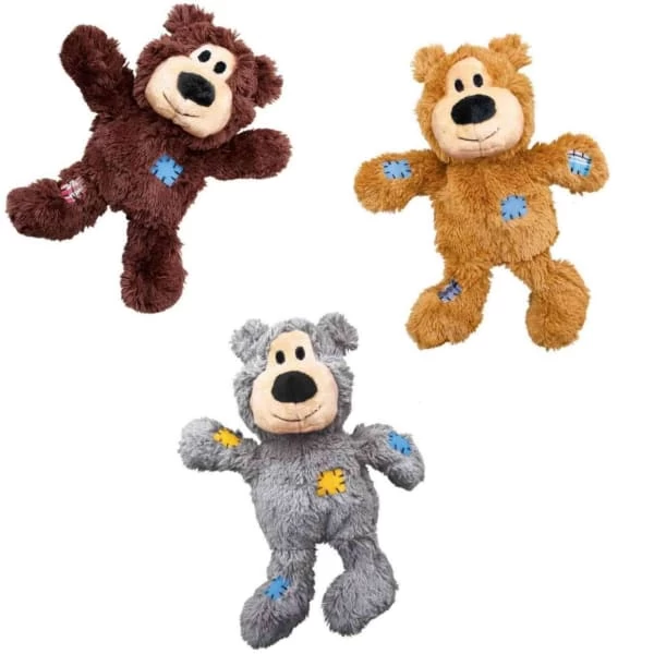 KONG Wild Knots Assorted Bear Dog Toy 4 KONG Wild Knots Assorted Bear Dog Toy - Image 2