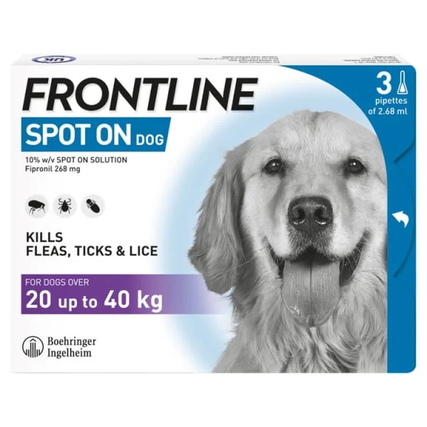 Frontline Spot On Flea & Tick Treatment For Large Dogs (20-40kg) 8 Frontline Spot On Flea & Tick Treatment For Large Dogs (20-40kg) - Image 6