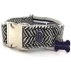 Hugo & Hudson Herringbone Dog Collar In Navy -pet shop I9457284