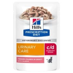 Hill's Prescription Diet C/d Multicare Stress Urinary Care Cat Wet Food - Salmon -pet shop I9499473