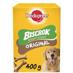 Pedigree Biscrok Gravy Bones Biscuits Adult Dog Treats - Original -pet shop I9499492