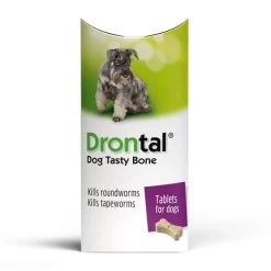 Drontal Tasty Bone Wormer Tablets For Small And Medium Dogs (2 To 20kg) 1 Tablet Per 10kg 21 Drontal Tasty Bone Wormer Tablets For Small And Medium Dogs (2 To 20kg) 1 Tablet Per 10kg -pet shop I9520905