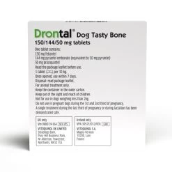 Drontal Tasty Bone Wormer Tablets For Small And Medium Dogs (2 To 20kg) 1 Tablet Per 10kg 14 Drontal Tasty Bone Wormer Tablets For Small And Medium Dogs (2 To 20kg) 1 Tablet Per 10kg -pet shop I9520905 en 06