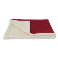 Earthbound Sherpa Pet Blanket Red