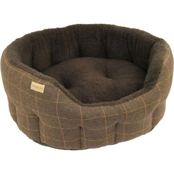 Earthbound Traditional Tweed Dog Bed Brown 3 Earthbound Traditional Tweed Dog Bed Brown