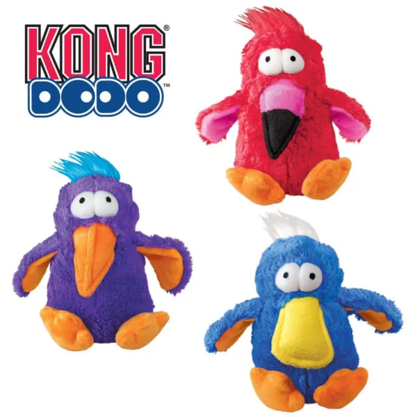 KONG Plush Dodo Assorted Birds Dog Toy 4 KONG Plush Dodo Assorted Birds Dog Toy - Image 2