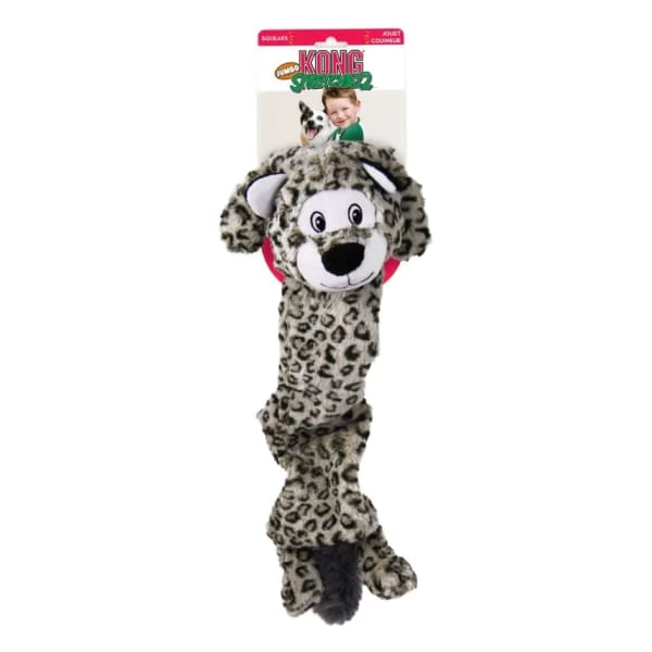 KONG Stretchezz Jumbo Snow Leopard For Dog Toy 3 KONG Stretchezz Jumbo Snow Leopard For Dog Toy