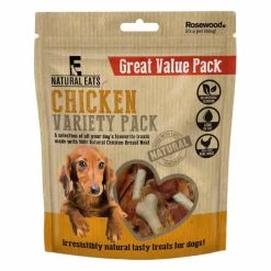 Rosewood Natural Eats Chicken Variety Pack Value Pack Dog Treat -pet shop I9522499