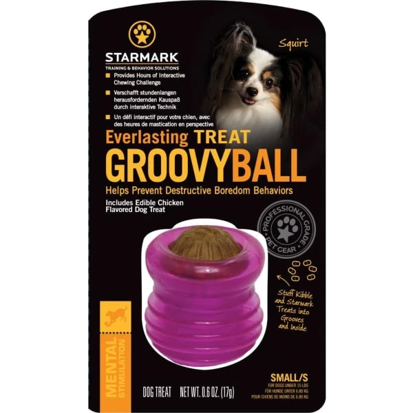 Starmark Groovy Ball Dog Toy 3 Starmark Groovy Ball Dog Toy