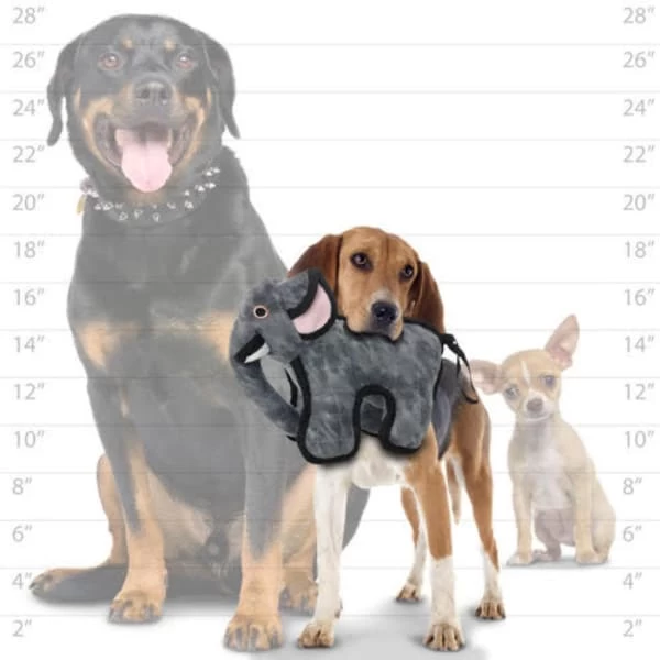 Tuffy Jr Zoo Elephant Dog Toy 3 Tuffy Jr Zoo Elephant Dog Toy