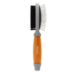Wahl Double Sided Soft Brush With Soft Grip Gel Handle -pet shop I9522980