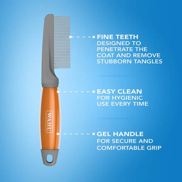 Wahl Grooming Comb With Soft Grip Gel Handle 7 Wahl Grooming Comb With Soft Grip Gel Handle - Image 5