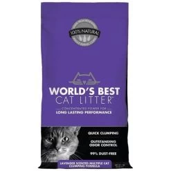 World's Best Multiple Cat Lavender Scented Clumping Cat Litter