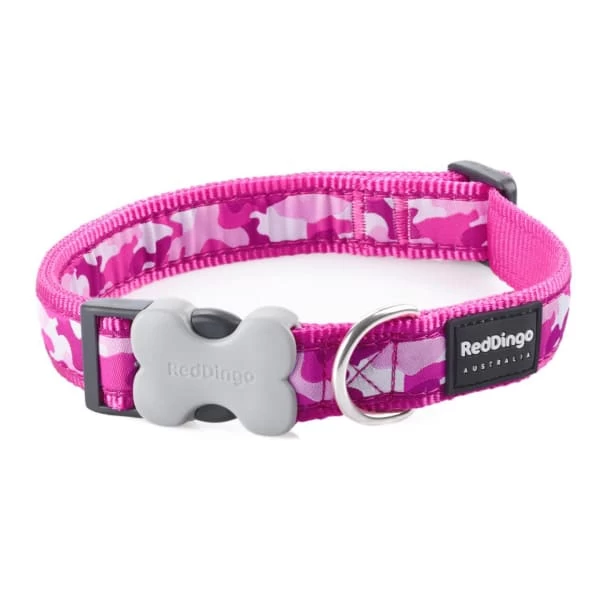 Red Dingo Camouflage Dog Collar In Hot Pink 7 Red Dingo Camouflage Dog Collar In Hot Pink - Image 5