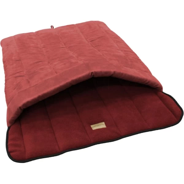 Earthbound Terrier Tunnel Arched Dog Bed In Red 3 Earthbound Terrier Tunnel Arched Dog Bed In Red