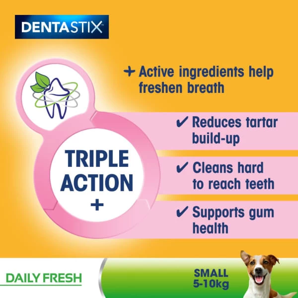 Pedigree Dentastix Fresh Daily Dental Chews For Small Dog 5 Pedigree Dentastix Fresh Daily Dental Chews For Small Dog - Image 3