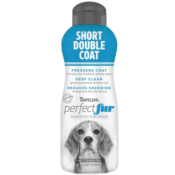 Tropiclean PerfectFur Short Double Coat Shampoo For Dogs 3 Tropiclean PerfectFur Short Double Coat Shampoo For Dogs