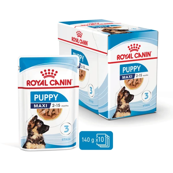Royal Canin Maxi Puppy Wet Dog Food - Chunks In Gravy 11 Royal Canin Maxi Puppy Wet Dog Food - Chunks In Gravy - Image 9