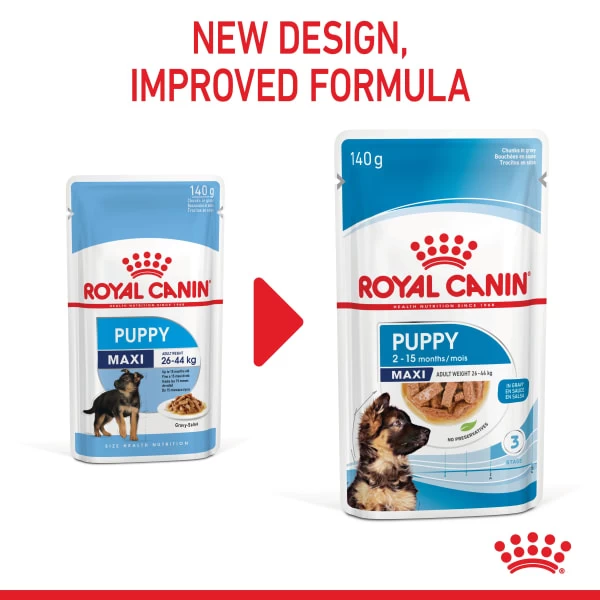 Royal Canin Maxi Puppy Wet Dog Food - Chunks In Gravy 12 Royal Canin Maxi Puppy Wet Dog Food - Chunks In Gravy - Image 10
