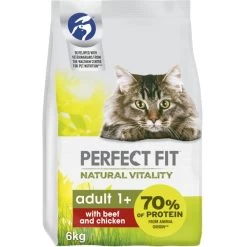 Perfect Fit Natural Vitality Adult 1+ Dry Cat Food - Beef & Chicken 18 Perfect Fit Natural Vitality Adult 1+ Dry Cat Food - Beef & Chicken -pet shop I9601280 en 02