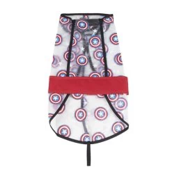 For Fan Pets Avengers Captain America Dog Raincoat - Red -pet shop I9607312 en 02