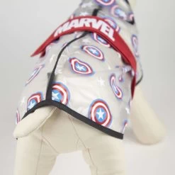 For Fan Pets Avengers Captain America Dog Raincoat - Red -pet shop I9607312 en 08