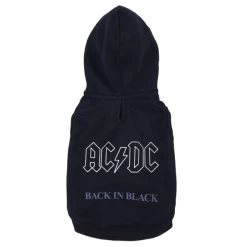 For Fan Pets Cotton Brushed ACDC Dog Sweatshirt - Black 19 For Fan Pets Cotton Brushed ACDC Dog Sweatshirt - Black -pet shop I9608282