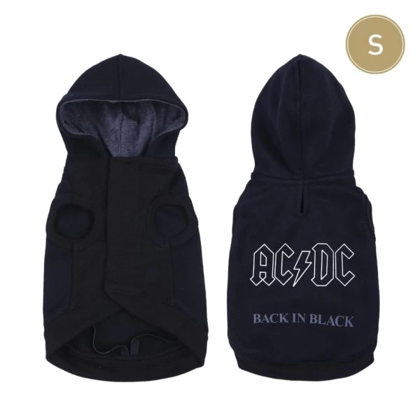 For Fan Pets Cotton Brushed ACDC Dog Sweatshirt - Black 7 For Fan Pets Cotton Brushed ACDC Dog Sweatshirt - Black - Image 5