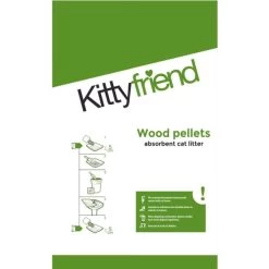 Kittyfriend Wood Pellets Absorbent Cat Litter