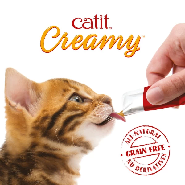 Catit Creamy Grain-free Adult Cat Treats - Chicken & Lamb 5 Catit Creamy Grain-free Adult Cat Treats - Chicken & Lamb - Image 3
