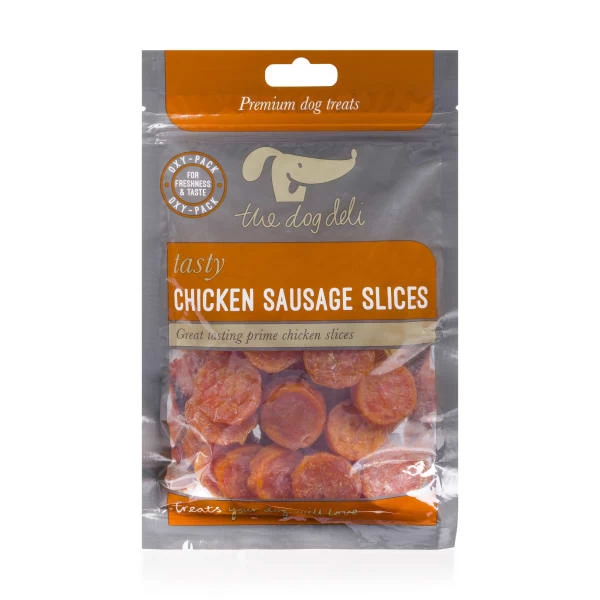 Petface The Dog Deli Sausage Slices Premium Dog Treats - Chicken 4 Petface The Dog Deli Sausage Slices Premium Dog Treats - Chicken - Image 2