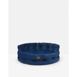 Joules Chesterfield Dog Bed - Navy -pet shop I9637396