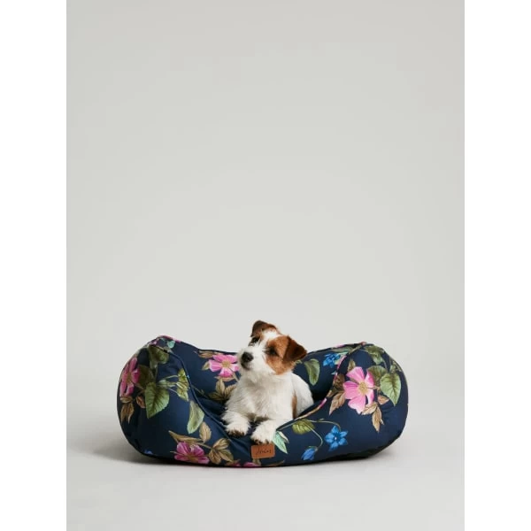 Joules Floral Box Dog Bed 10 Joules Floral Box Dog Bed - Image 8