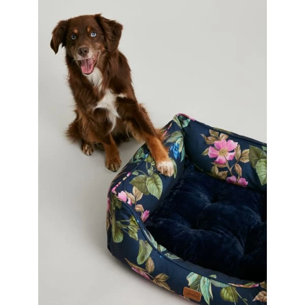 Joules Floral Box Dog Bed 5 Joules Floral Box Dog Bed - Image 3