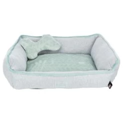 Trixie Junior Dog Bed - Light Grey/Mint -pet shop I9658331