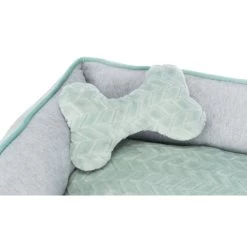 Trixie Junior Dog Bed - Light Grey/Mint