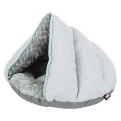 Trixie Junior Cave Round Dog Bed - Light Grey/Mint -pet shop I9658334 en 02