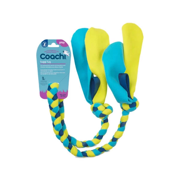 Coachi Tuggi Tug Toy For Dogs - Navy, Lime & Light Blue 11 Coachi Tuggi Tug Toy For Dogs - Navy, Lime & Light Blue - Image 9
