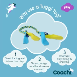 Coachi Tuggi Tug Toy For Dogs - Navy, Lime & Light Blue 16 Coachi Tuggi Tug Toy For Dogs - Navy, Lime & Light Blue -pet shop I9659291 en 04