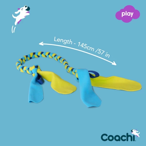 Coachi Tuggi Tug Toy For Dogs - Navy, Lime & Light Blue 9 Coachi Tuggi Tug Toy For Dogs - Navy, Lime & Light Blue - Image 7