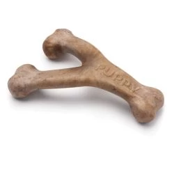 Benebone Wishbone Medium Puppy Dog Toy - Bacon