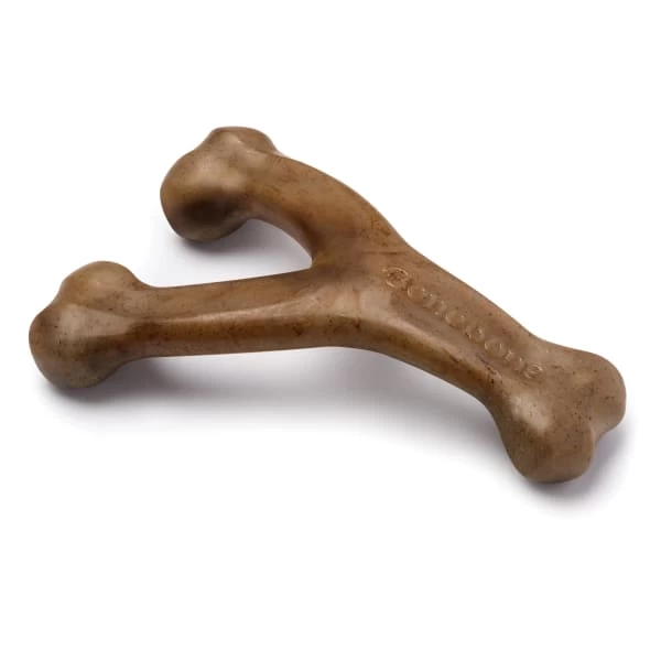 Benebone Wishbone Medium Dog Toy - Bacon 5 Benebone Wishbone Medium Dog Toy - Bacon - Image 3