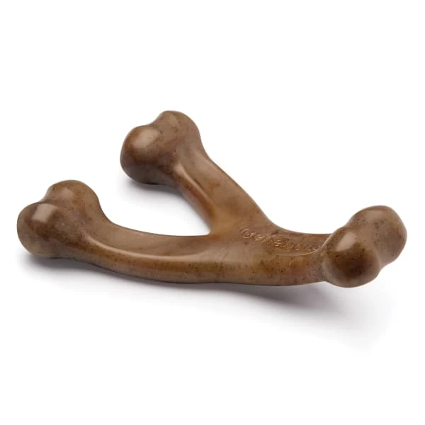 Benebone Wishbone Medium Dog Toy - Bacon 4 Benebone Wishbone Medium Dog Toy - Bacon - Image 2